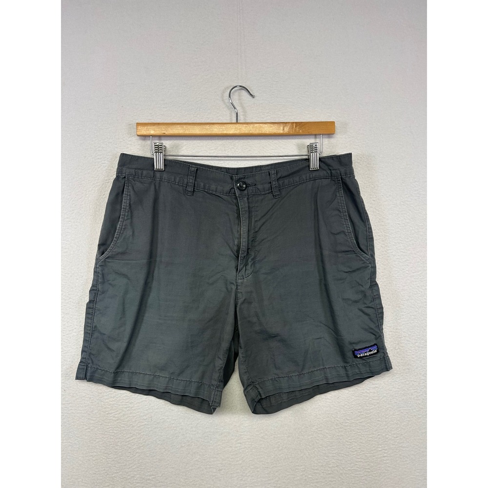 Gorpcore Outdoor Patagonia Mens 33 Grey Organic Cotton Hemp Blend Casual Shorts